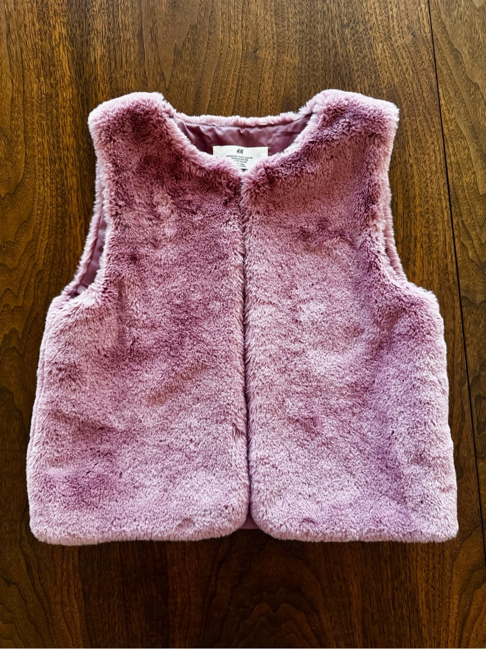 Plush faux fur vest